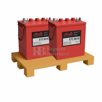 2 Bateras ROLLS 6 FS 305-HC | 6 Voltios 410 Amperios C100